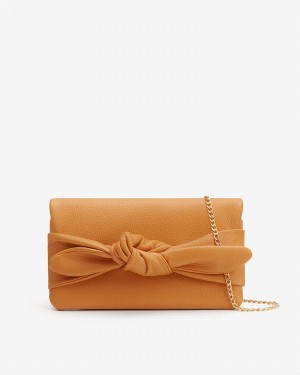 Cuyana Bow Koppelingstassen Dames Geel | NRQ614LQ