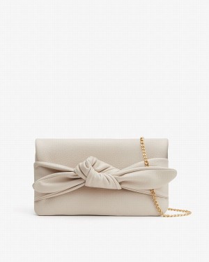 Cuyana Bow Koppelingstassen Dames Wit | IXT2071ST