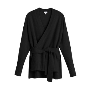 Cuyana Cashmere Soft Wrap Truien Dames Zwart | DAG6739LF