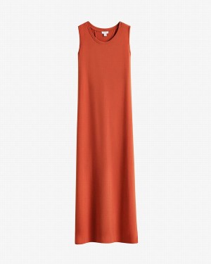 Cuyana Drape-Back Jurk Dames Oranje | URZ5224AE