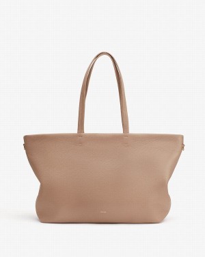 Cuyana Klassieke Easy Rits Tote Tassen Dames Khaki | CGE2731QB