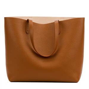 Cuyana Klassieke Structured Leren Tote Tassen Dames Roze | UCI615UZ