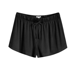 Cuyana Organic Pima Sleep Korte Broek Dames Zwart | RCV4862WF