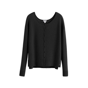 Cuyana Single-Origin Cashmere Cardigan Dames Zwart | FQF9550ZD