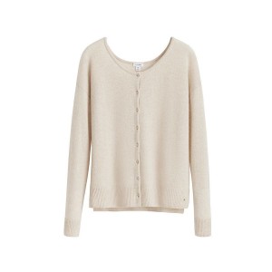 Cuyana Single-Origin Cashmere Cardigan Dames Wit | ZUE6371VK