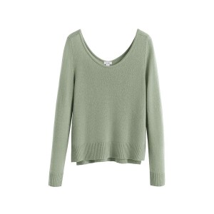Cuyana Single-Origin Cashmere Scoop Neck Truien Dames Groen | PCP8893ZL