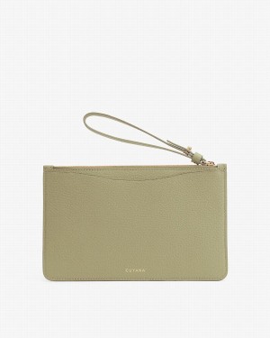Cuyana Slim Wristlet Portefeuille Dames Groen | JQV1619NH