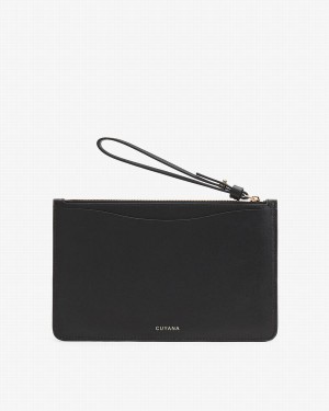 Cuyana Slim Wristlet Portefeuille Dames Zwart | RGK4748LC