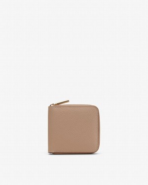 Cuyana Small Klassieke Zip Around Portefeuille Dames Khaki | LMQ851RJ
