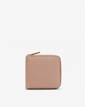 Cuyana Small Klassieke Zip Around Portefeuille Dames Roze | AUY123WB