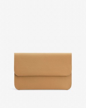 Cuyana System Flap Koppelingstassen Dames Geel Bruin | XZU4265QM