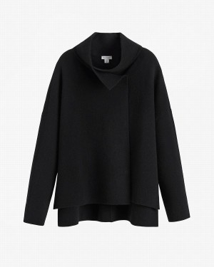 Cuyana Wol Cashmere Kort Jassen Dames Zwart | GJT8966FO