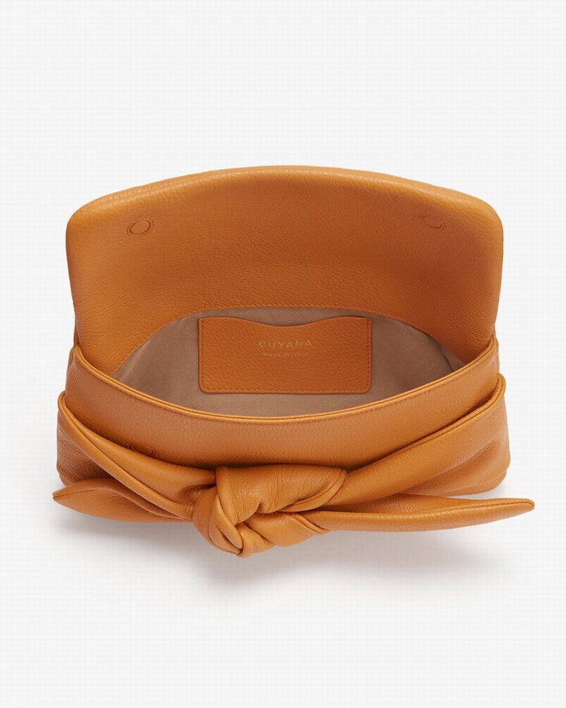 Cuyana Bow Koppelingstassen Dames Geel | NRQ614LQ