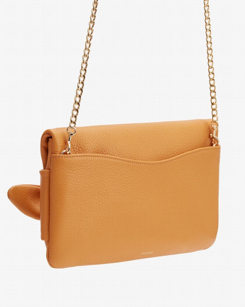 Cuyana Bow Koppelingstassen Dames Geel | NRQ614LQ