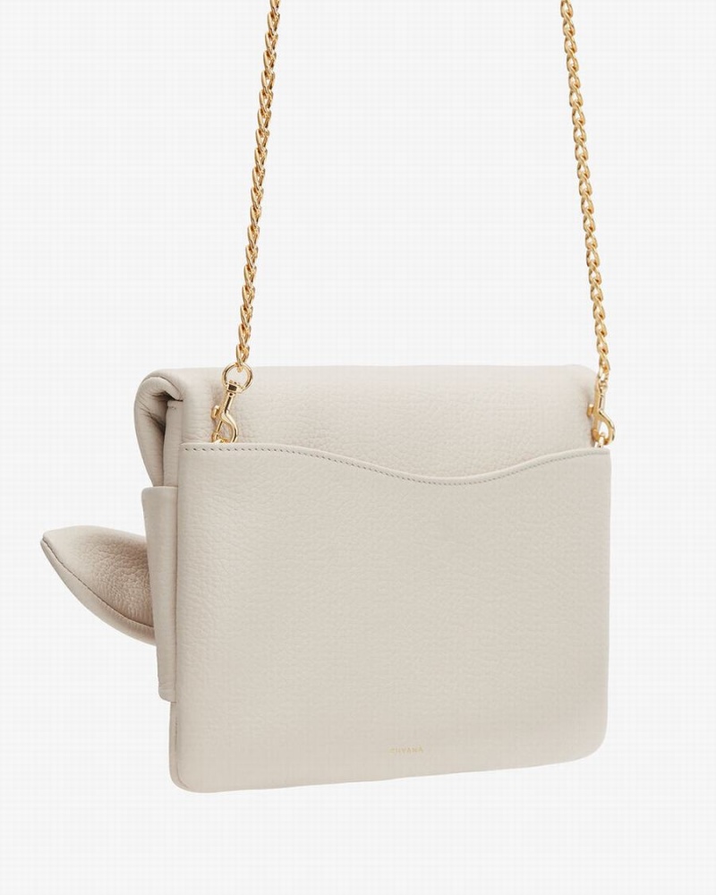 Cuyana Bow Koppelingstassen Dames Wit | IXT2071ST