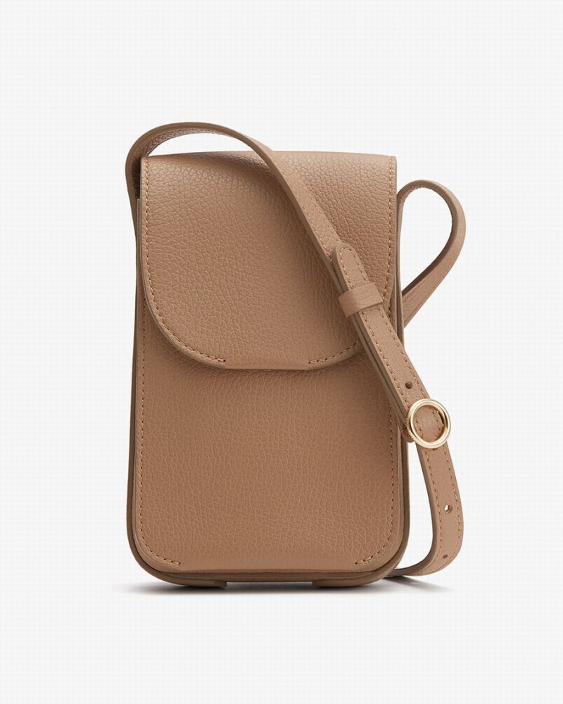 Cuyana Concertina Telefoon Tas Dames Khaki | ZNL4375BH