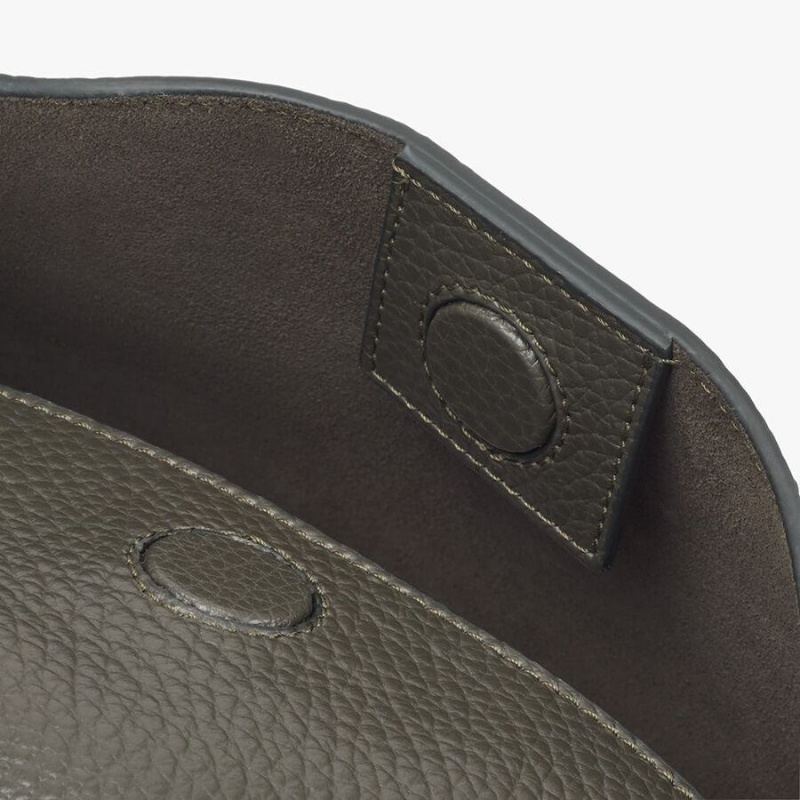 Cuyana Double Loop Schoudertassen Dames Donkergroen | SAW2392RA