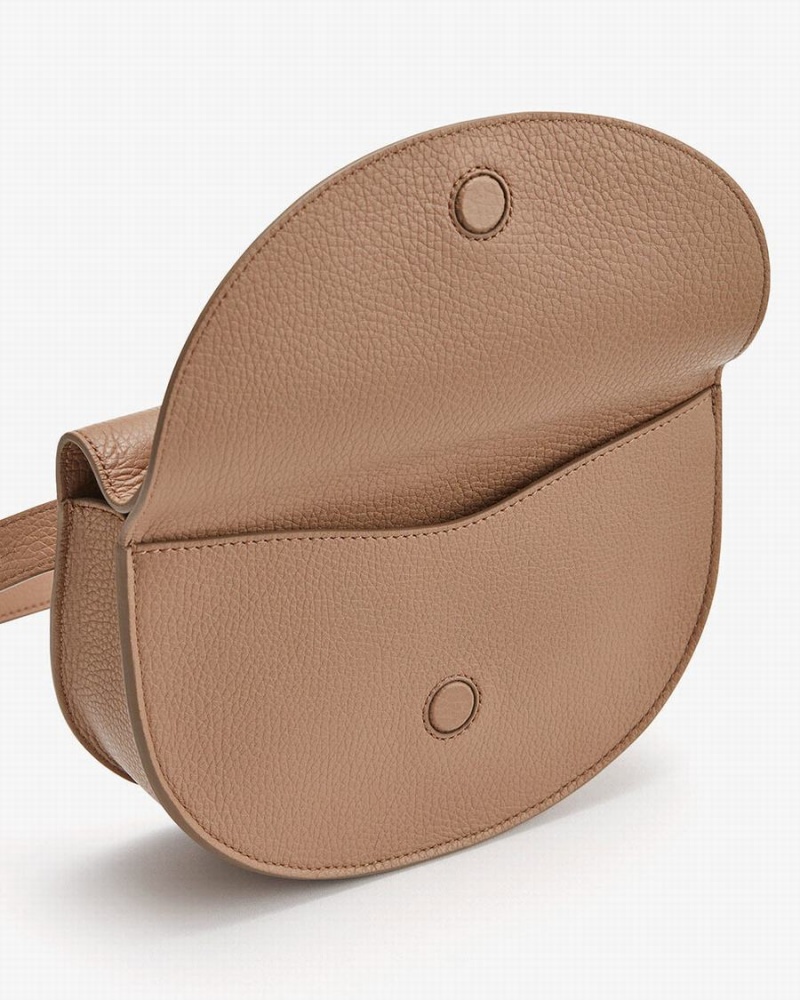Cuyana Double Moon Heuptas Dames Khaki | VLN6967DL