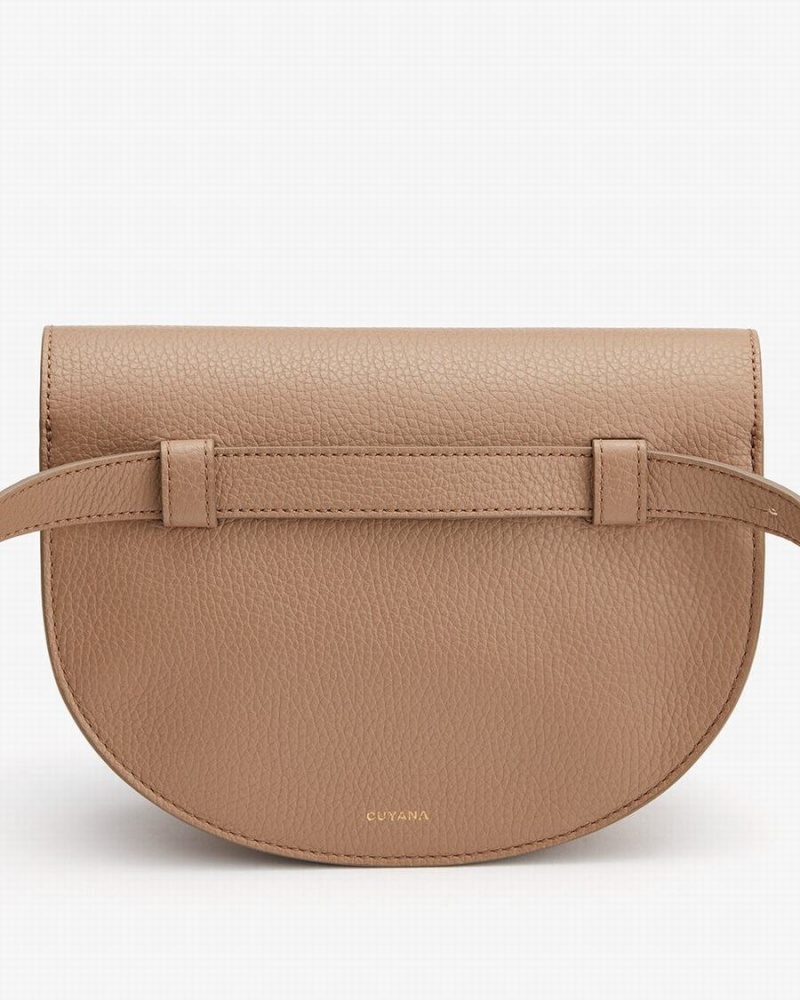 Cuyana Double Moon Heuptas Dames Khaki | VLN6967DL