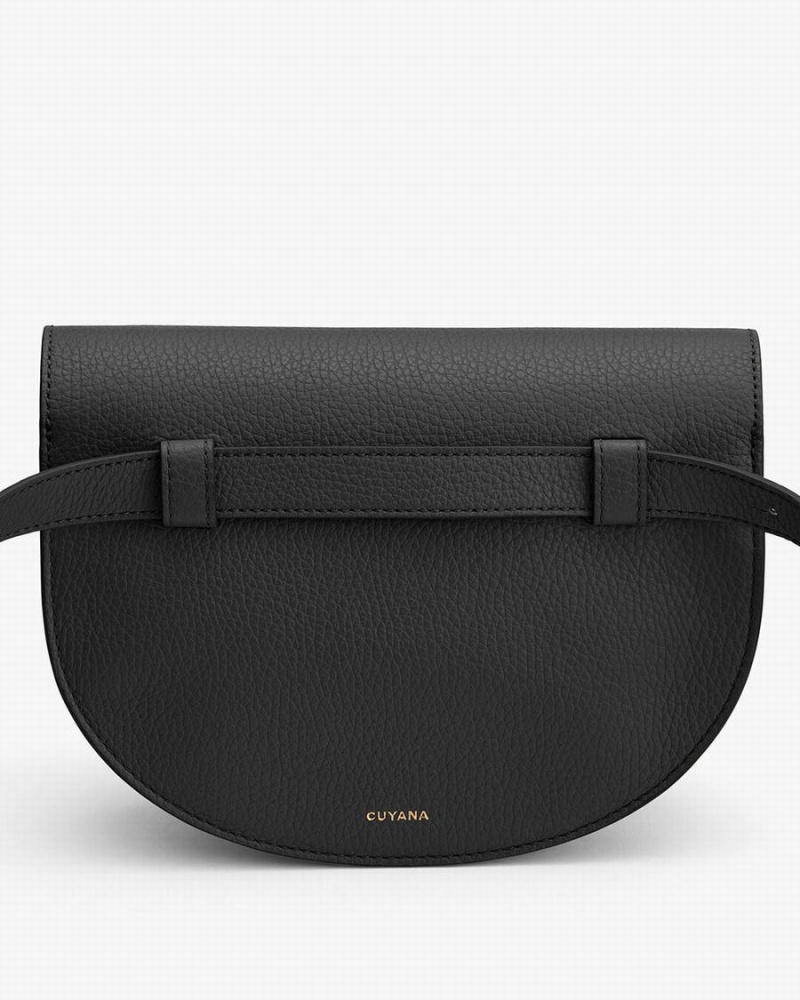 Cuyana Double Moon Heuptas Dames Zwart | BOW1316OJ