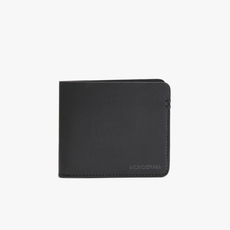 Cuyana Folding Smooth Portefeuille Dames Zwart | VAN5365QB