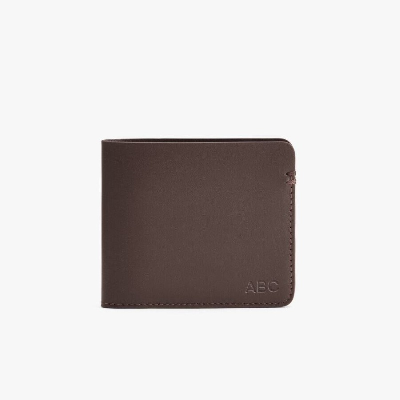 Cuyana Folding Smooth Portefeuille Dames Donkerbruin | GYQ4060MU