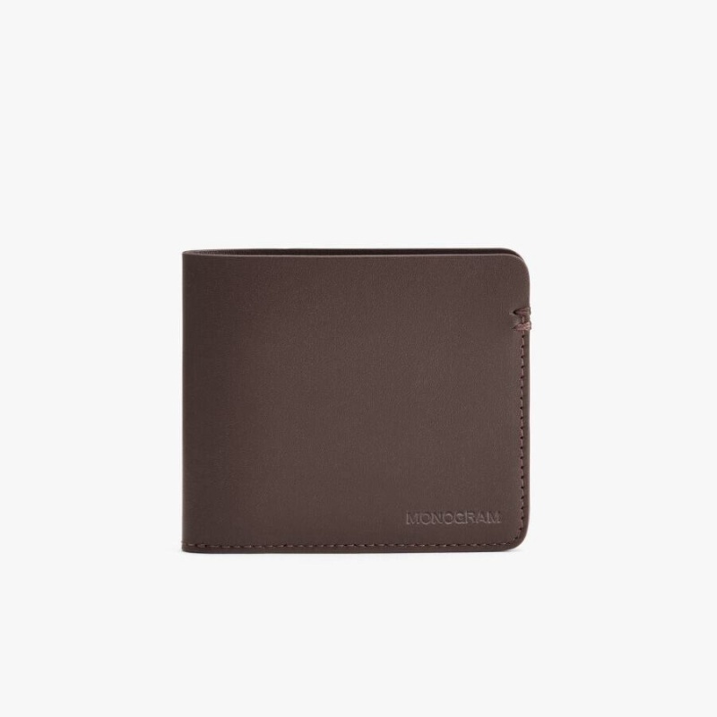 Cuyana Folding Smooth Portefeuille Dames Donkerbruin | GYQ4060MU