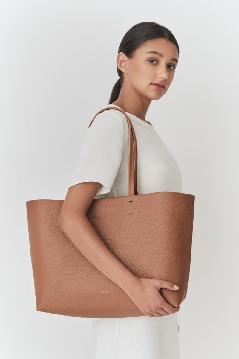 Cuyana Klassieke Easy Tote Tassen Dames Bruin | MVN4128HN