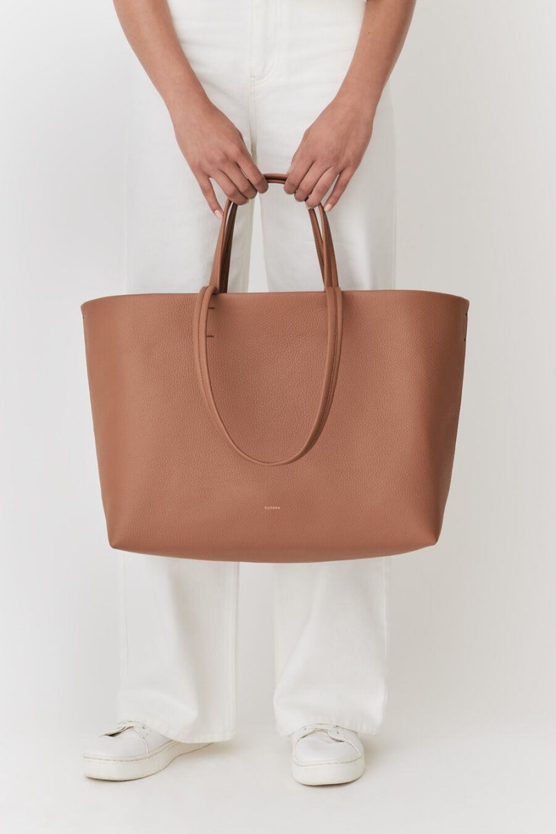 Cuyana Klassieke Easy Tote Tassen Dames Bruin | MVN4128HN