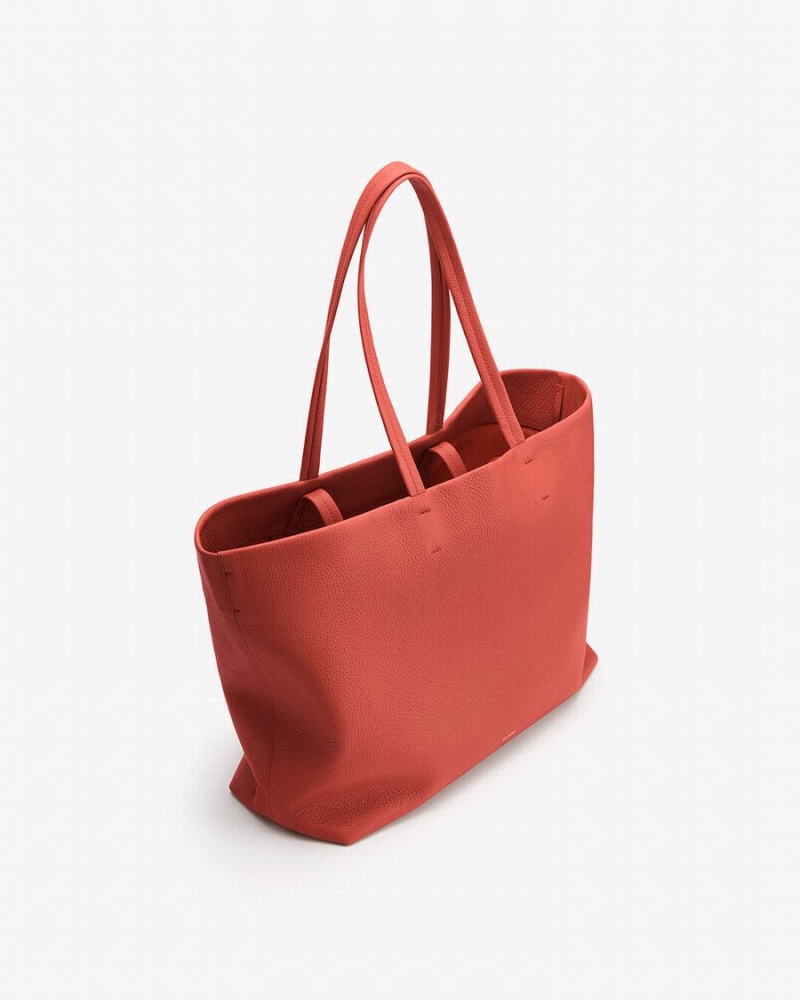 Cuyana Klassieke Easy Tote Tassen Dames Donkerkoraal | RJZ4210SE