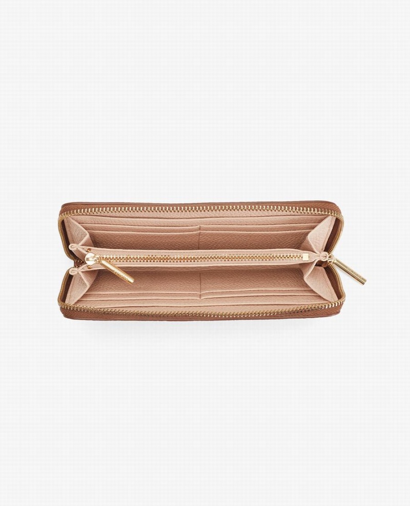 Cuyana Klassieke Zip Around Portefeuille Dames Roze | GHV9961GL