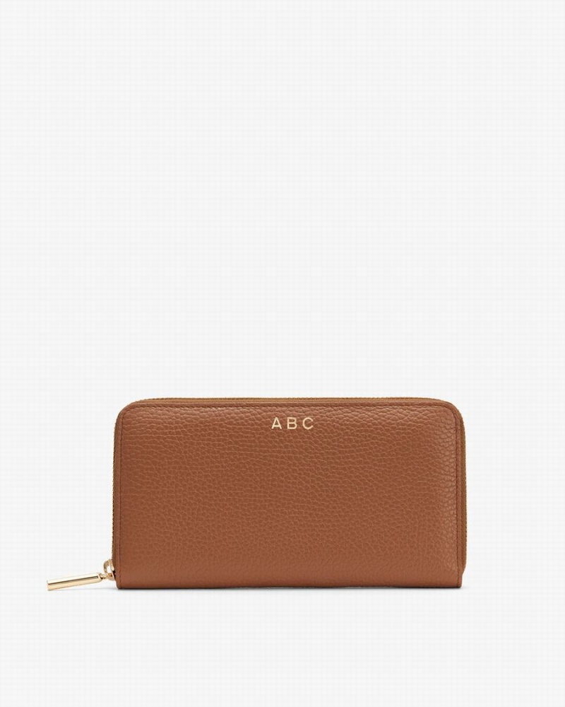 Cuyana Klassieke Zip Around Portefeuille Dames Roze | GHV9961GL