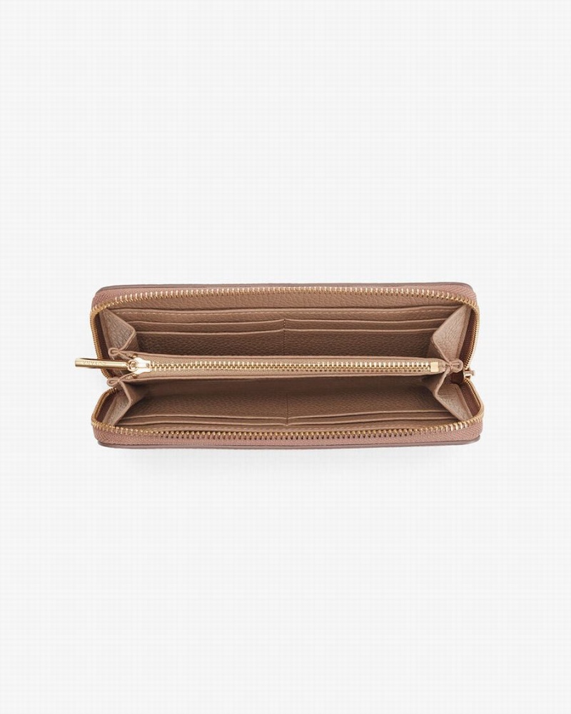 Cuyana Klassieke Zip Around Portefeuille Dames Roze | CQP6925RM