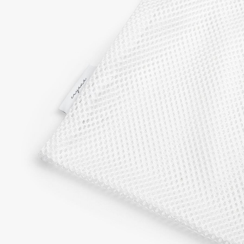 Cuyana Large Recycled Mesh Toilettas Dames Wit | YII3572NW