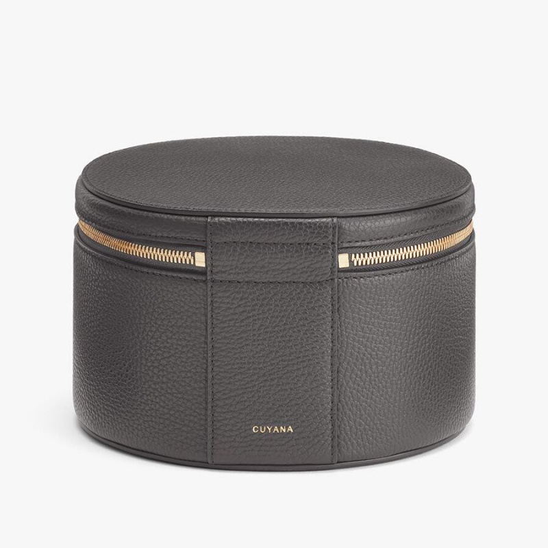 Cuyana Leren Wellness Geval Tas Dames Grijs | RTD9070OT