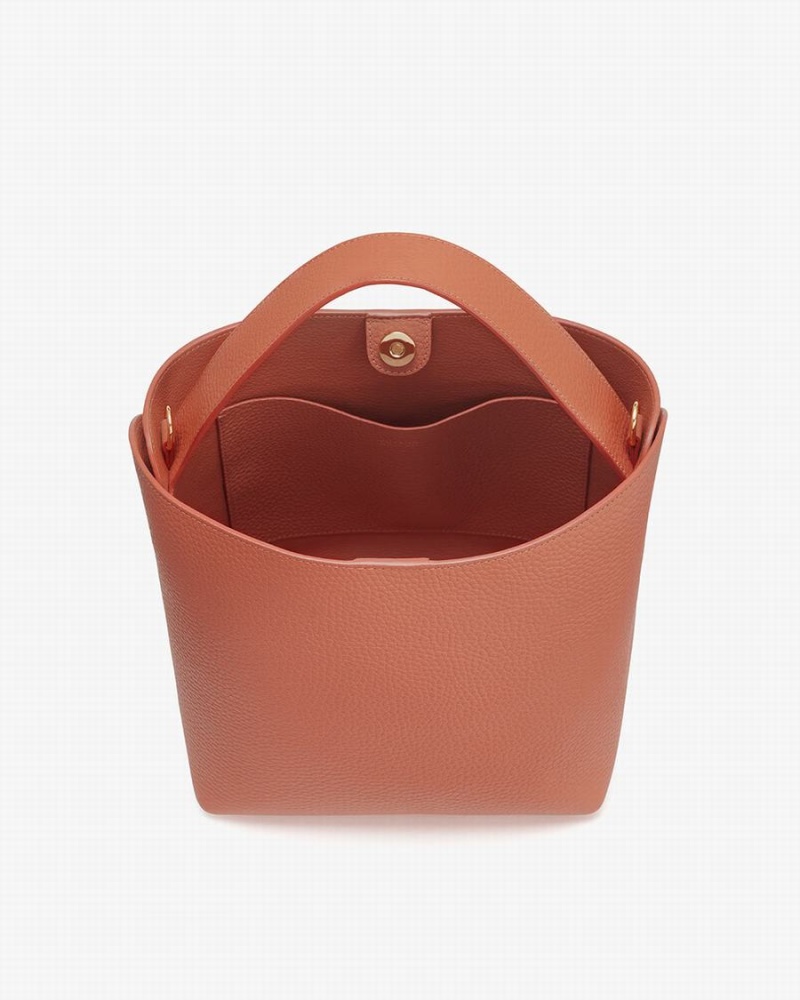 Cuyana Linea Buckettas Dames Rood Bruin | TQK5336YV