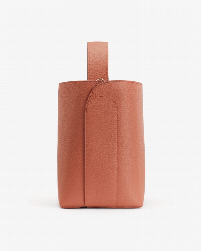 Cuyana Linea Buckettas Dames Rood Bruin | TQK5336YV