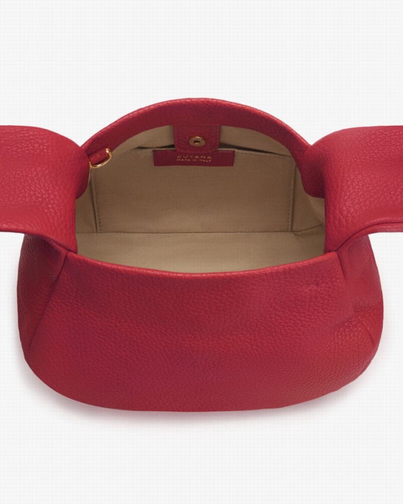 Cuyana Mini Bow Schoudertassen Dames Roze Rood | VIQ2067LT