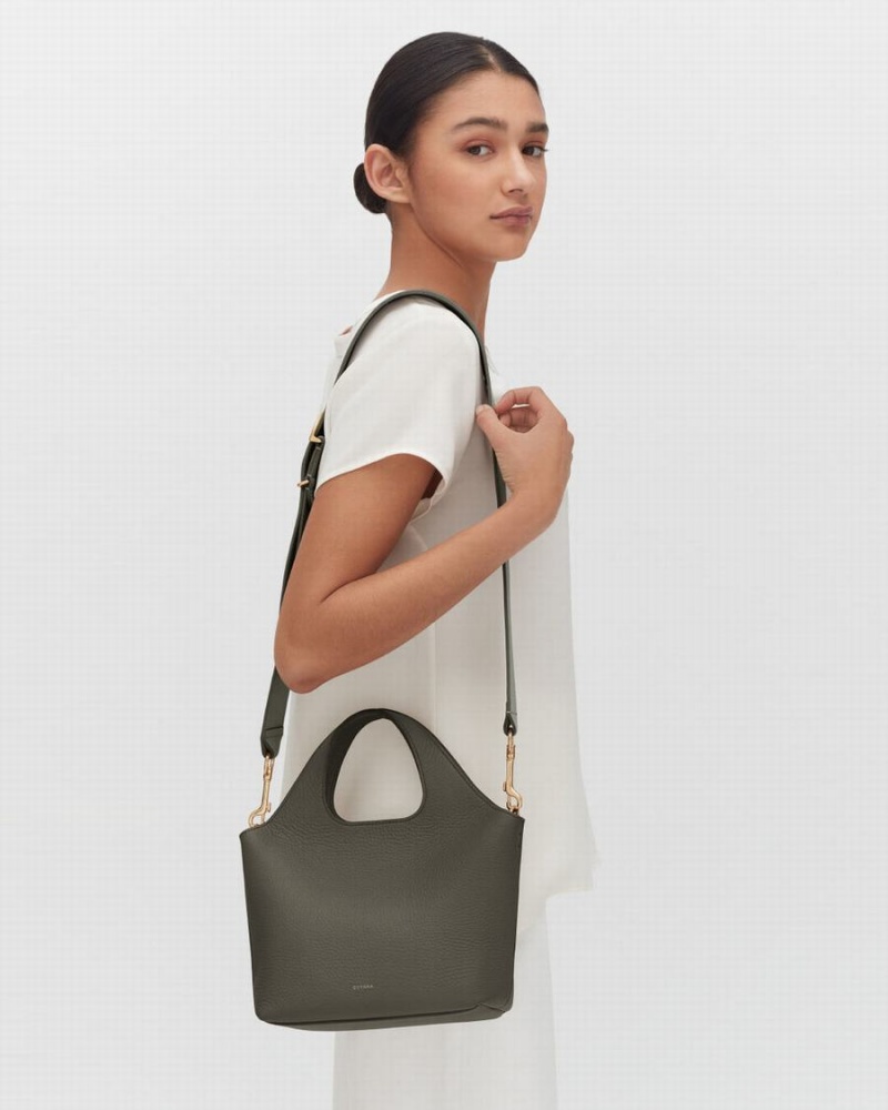 Cuyana Mini System Tote Tassen Dames Donkergroen | NBS6646KS