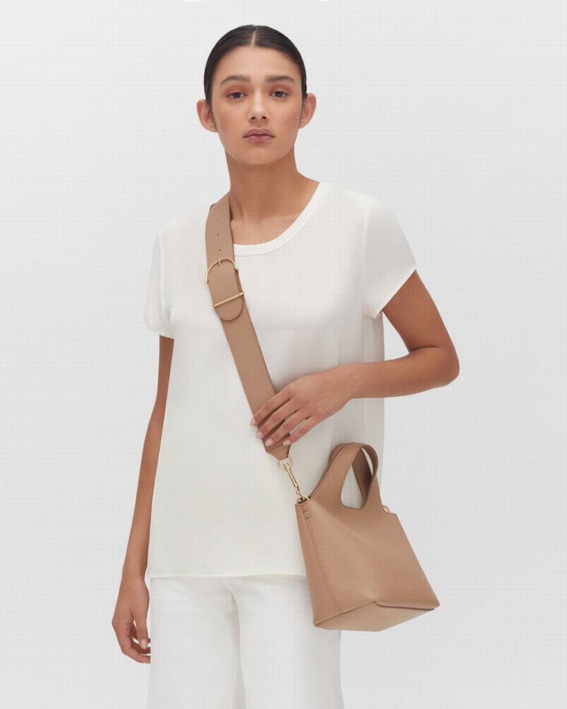 Cuyana Mini System Tote Tassen Dames Khaki | UBJ2631WH