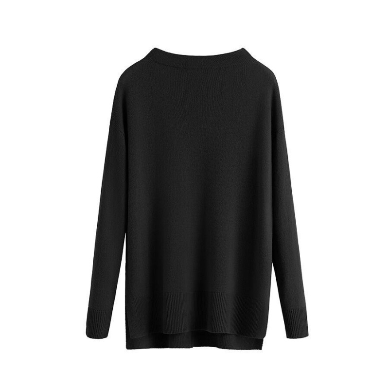 Cuyana Single-Origin Cashmere Funnel Neck Truien Dames Zwart | PWV2962PR
