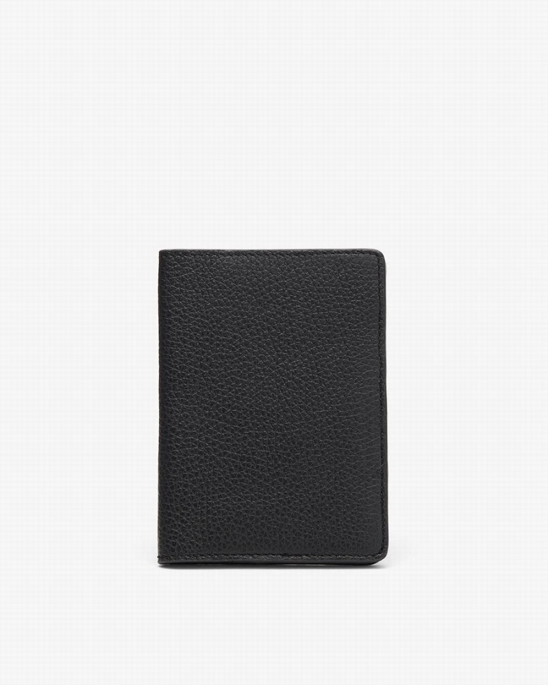 Cuyana Slim Leren Passport Geval Tas Dames Zwart | TQH2810EZ