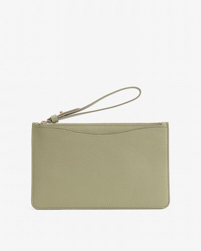 Cuyana Slim Wristlet Portefeuille Dames Groen | JQV1619NH