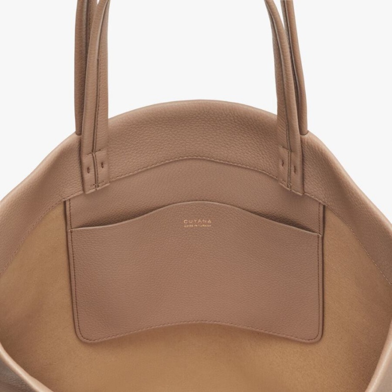 Cuyana Small Easy Tote Tassen Dames Khaki | HSH9427XP