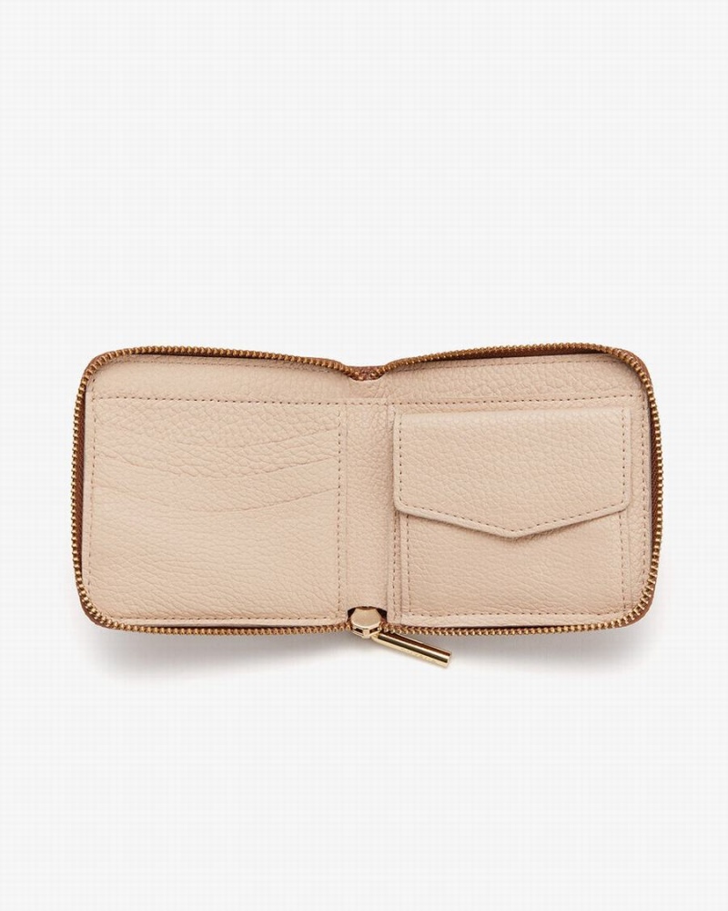 Cuyana Small Klassieke Zip Around Portefeuille Dames Bruin | CWO764FR