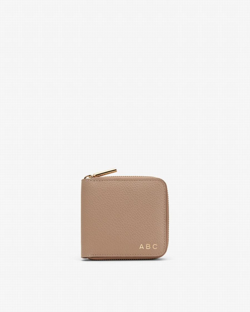 Cuyana Small Klassieke Zip Around Portefeuille Dames Khaki | LMQ851RJ