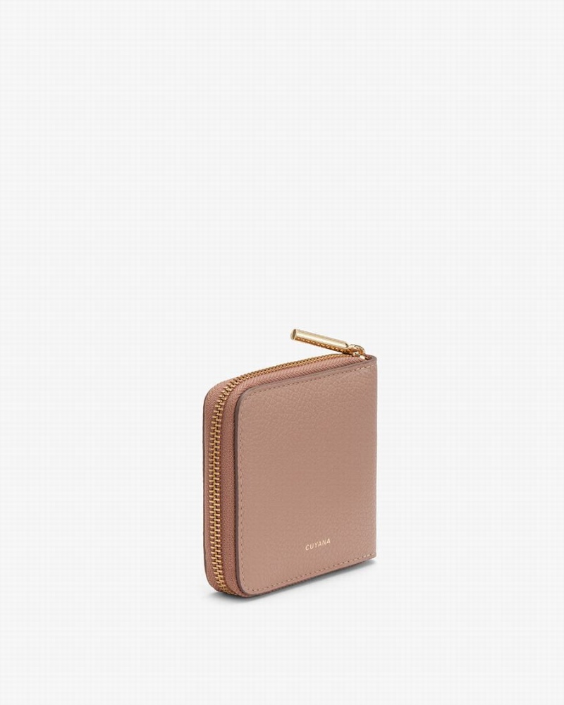 Cuyana Small Klassieke Zip Around Portefeuille Dames Roze | AUY123WB