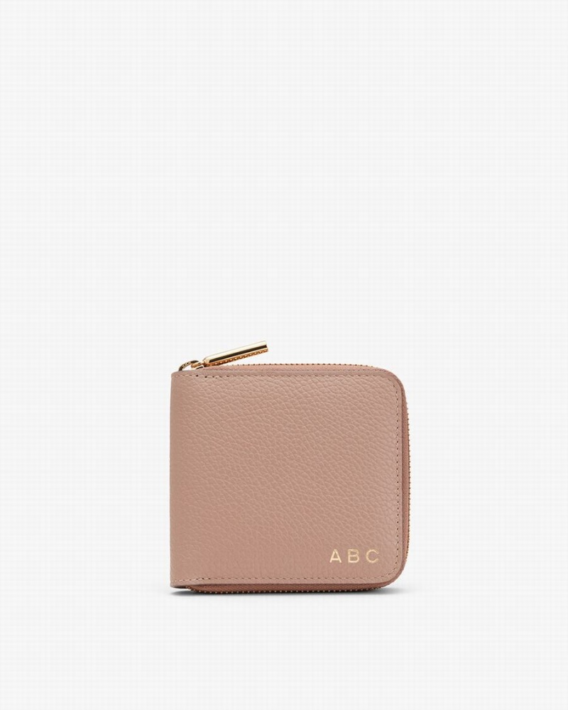 Cuyana Small Klassieke Zip Around Portefeuille Dames Roze | AUY123WB