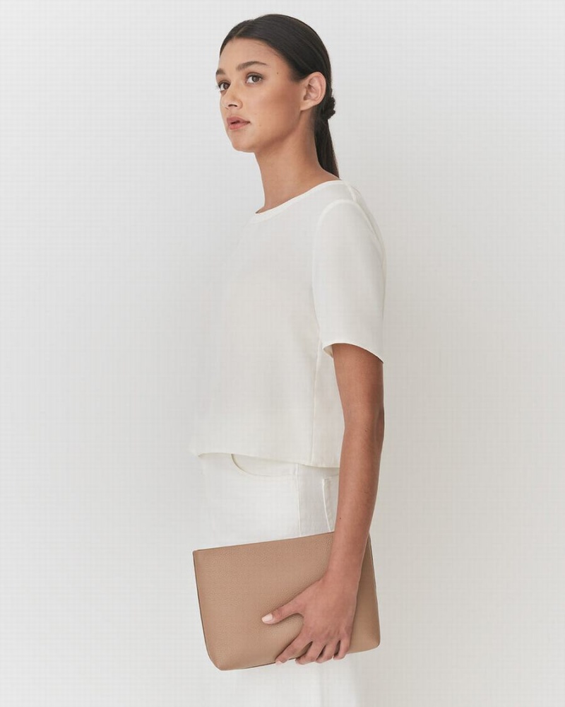 Cuyana Small Rits Zak Dames Khaki | IWT1776KX