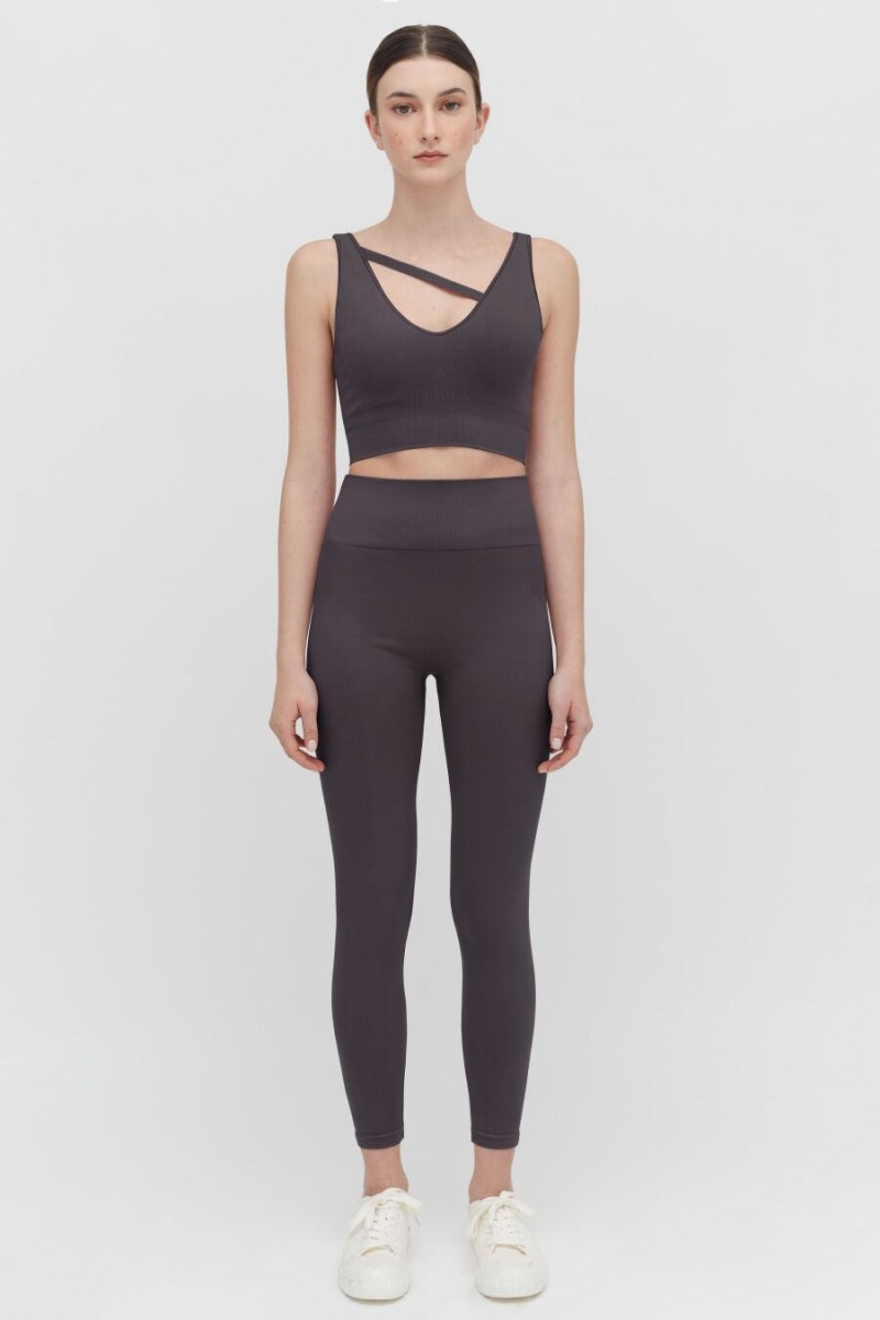 Cuyana Stretch Bijgesneden Tops Dames Grijs | BMT8986RU